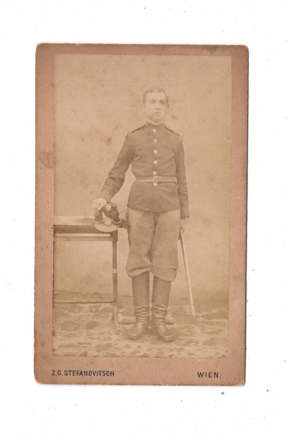 Fotografie K. u. k. Soldat - Wien um 1880