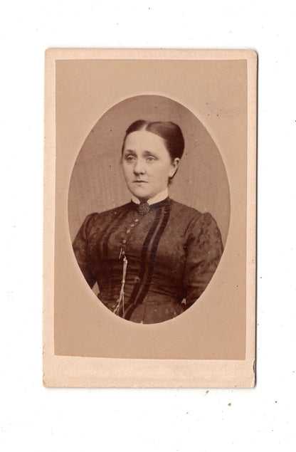 Fotografie Damenportrait - Celle / Stade um 1880 / CDV N1-15