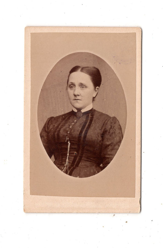 Fotografie Damenportrait - Celle / Stade um 1880 / CDV N1-15