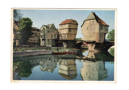 Ansichtskarte Bad Kreuznach / Alte Brückenhäuser