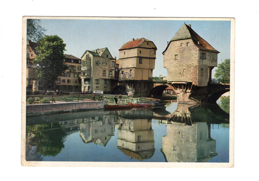 Ansichtskarte Bad Kreuznach / Alte Brückenhäuser