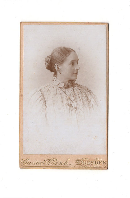 Fotografie Damenportrait - Dresden 1890er / CDV C1-05