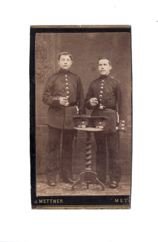 Fotografie Soldaten / Soldatenportrait - Metz 1880er