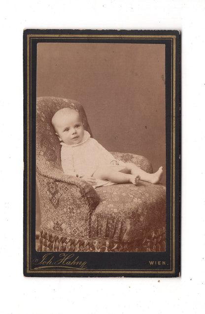 Fotografie Schönes Kinderbild / Baby - Wien 1880er