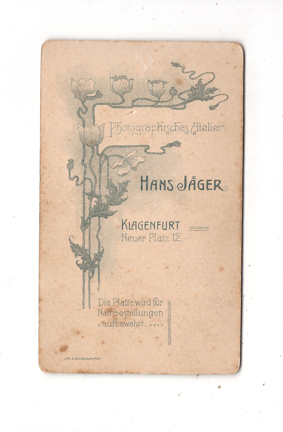 Fotografie Feine Dame - Klagenfurt um 1900