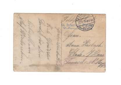 Ansichtskarte / Feldpost / Foto / Gruppenbild Soldaten - 1916