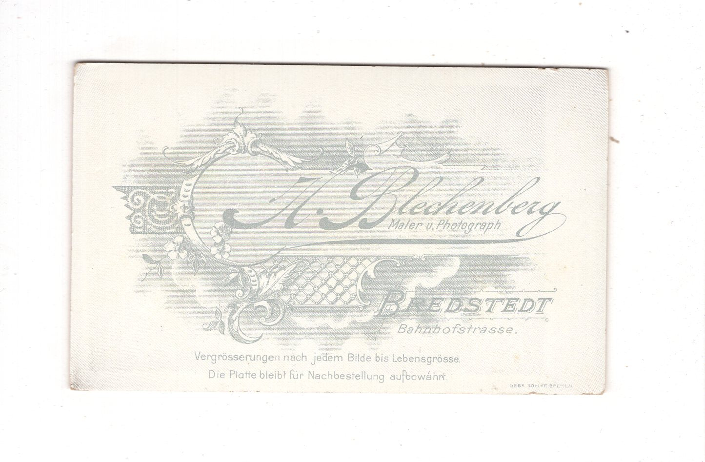 Fotografie Feine Dame - Bredstedt 1890er / CDV L1-26
