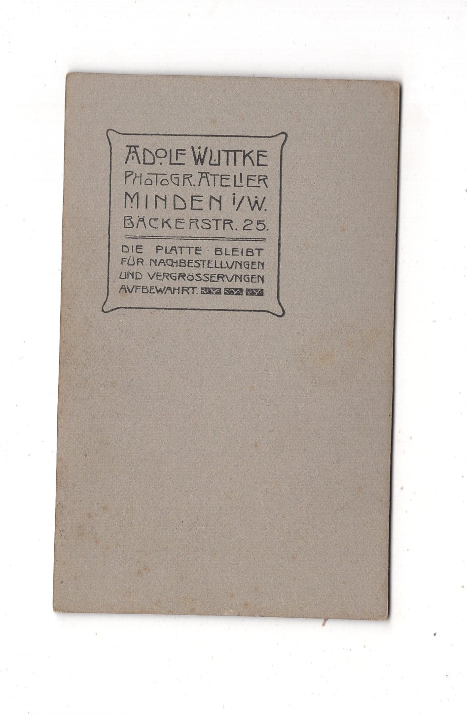 Fotografie Soldat - Minden in Westfalen 1900er / CDV M1-08