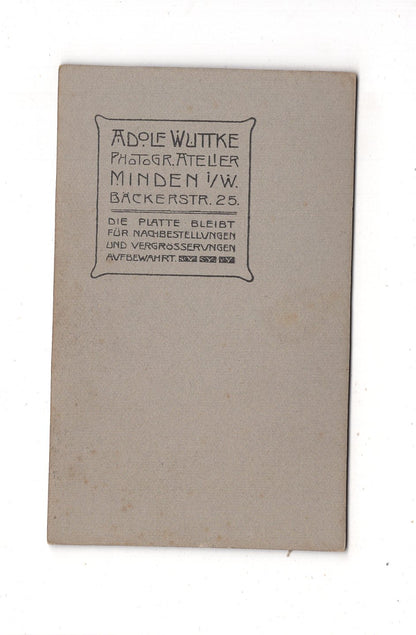 Fotografie Soldat - Minden in Westfalen 1900er / CDV M1-08