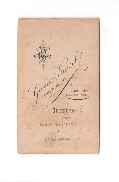 Fotografie Damenportrait - Dresden 1890er / CDV C1-05