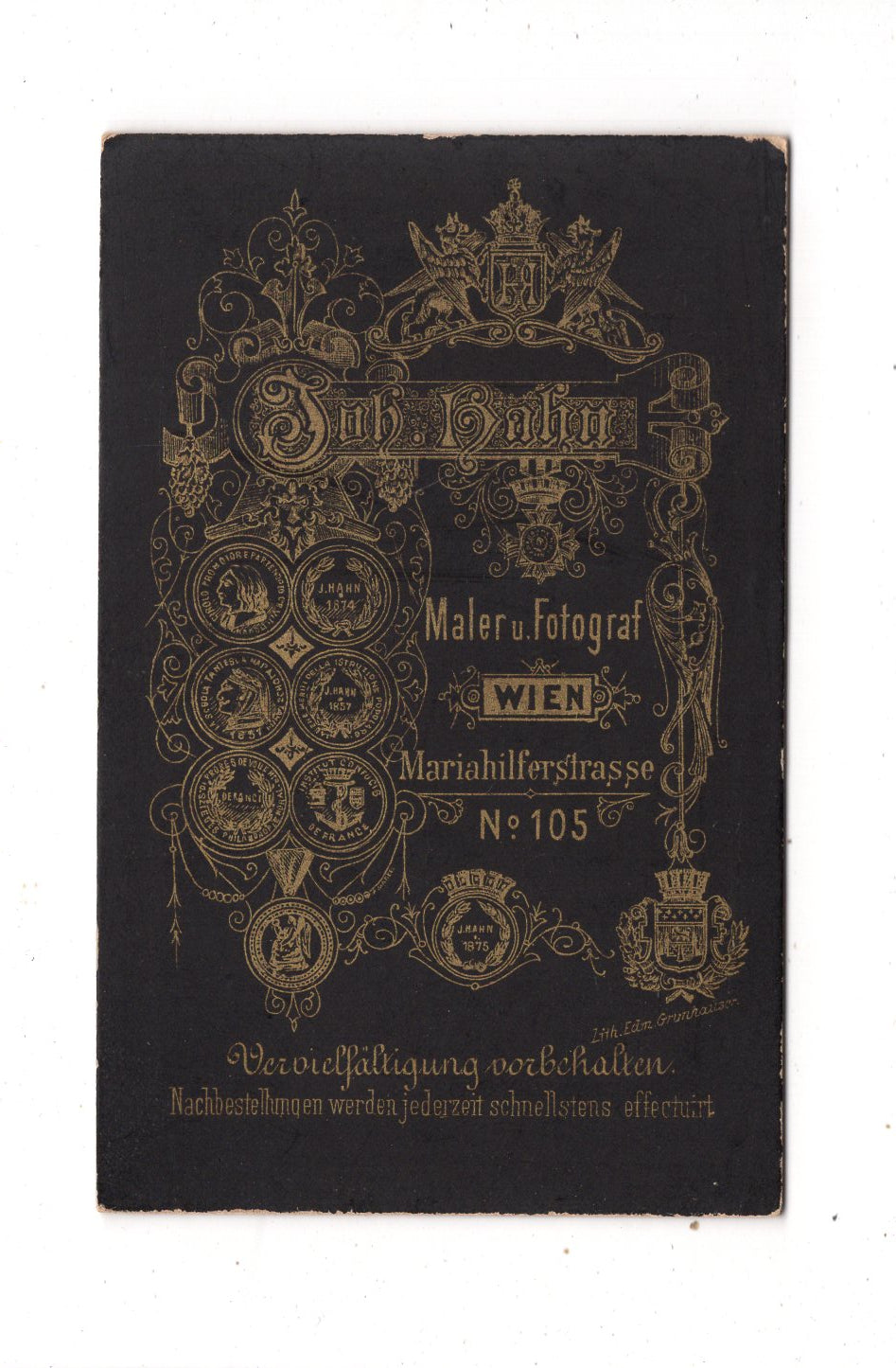 Fotografie Schönes Kinderbild / Baby - Wien 1880er