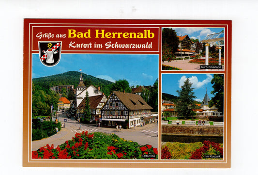Ansichtskarte Bad Herrenalb im Schwarzwald / Kurpromenade +++
