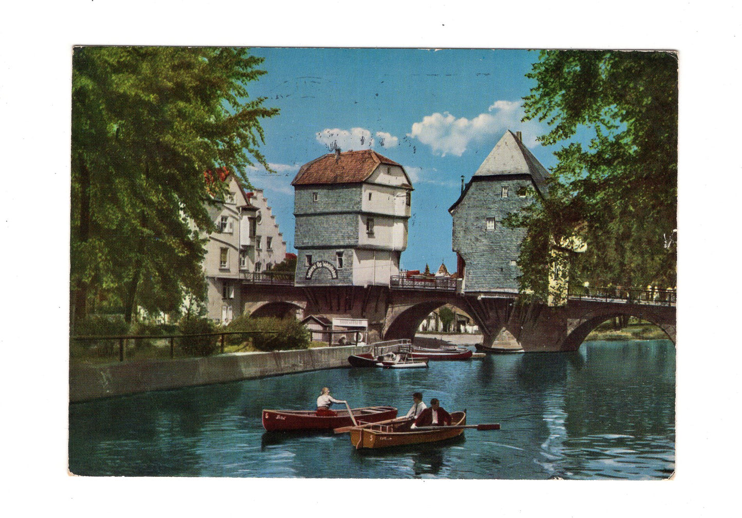 Ansichtskarte Bad Kreuznach / Brückenhäuser