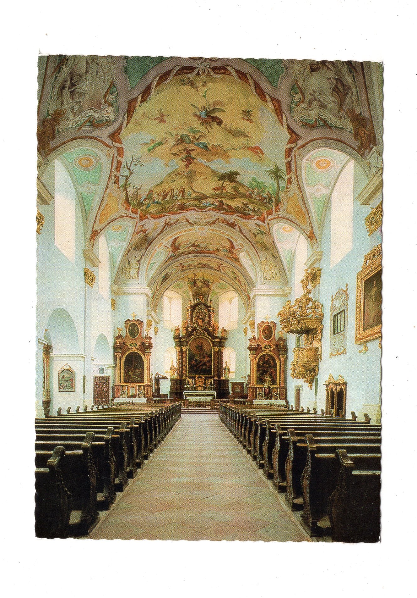 Ansichtskarte Reichersberg / Inn / Augustiner Chorherrenstift / Österreich