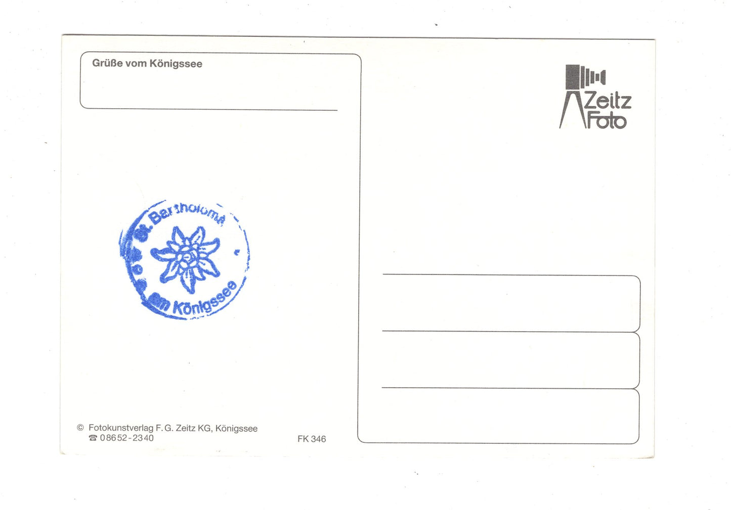 Ansichtskarte Das Echo vom Königssee / G1-60