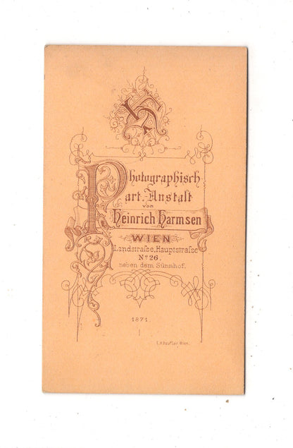 Fotografie K. u. k. Soldat mit Familie - Wien 1871