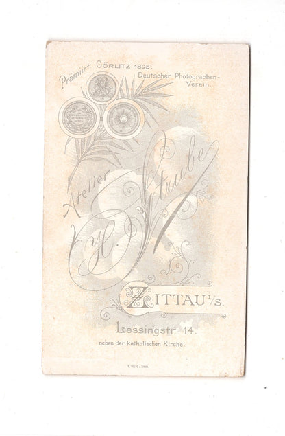 Fotografie Damenportrait - Zittau 1890er / CDV C1-05