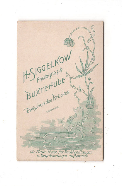 Fotografie Damenportrait - Buxtehude 1890er / CDV N1-15