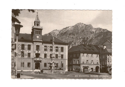Ansichtskarte Bad Reichenhall / Marktplatz mit Stauffen