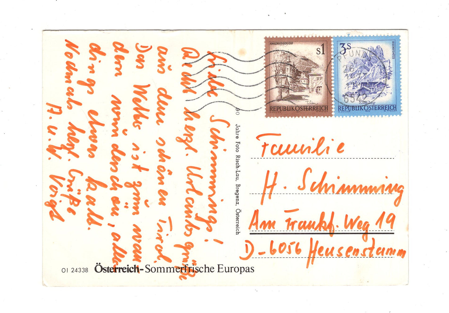 Ansichtskarte Pfunds / Oberinntal / Tirol / Österreich