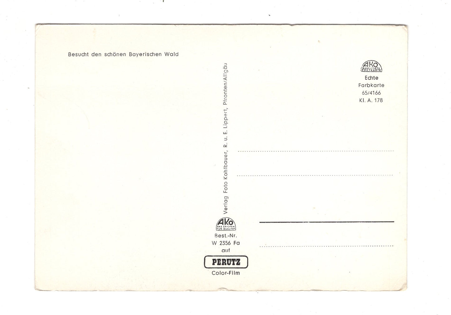 Ansichtskarte Bayerischer Wald / I1-53