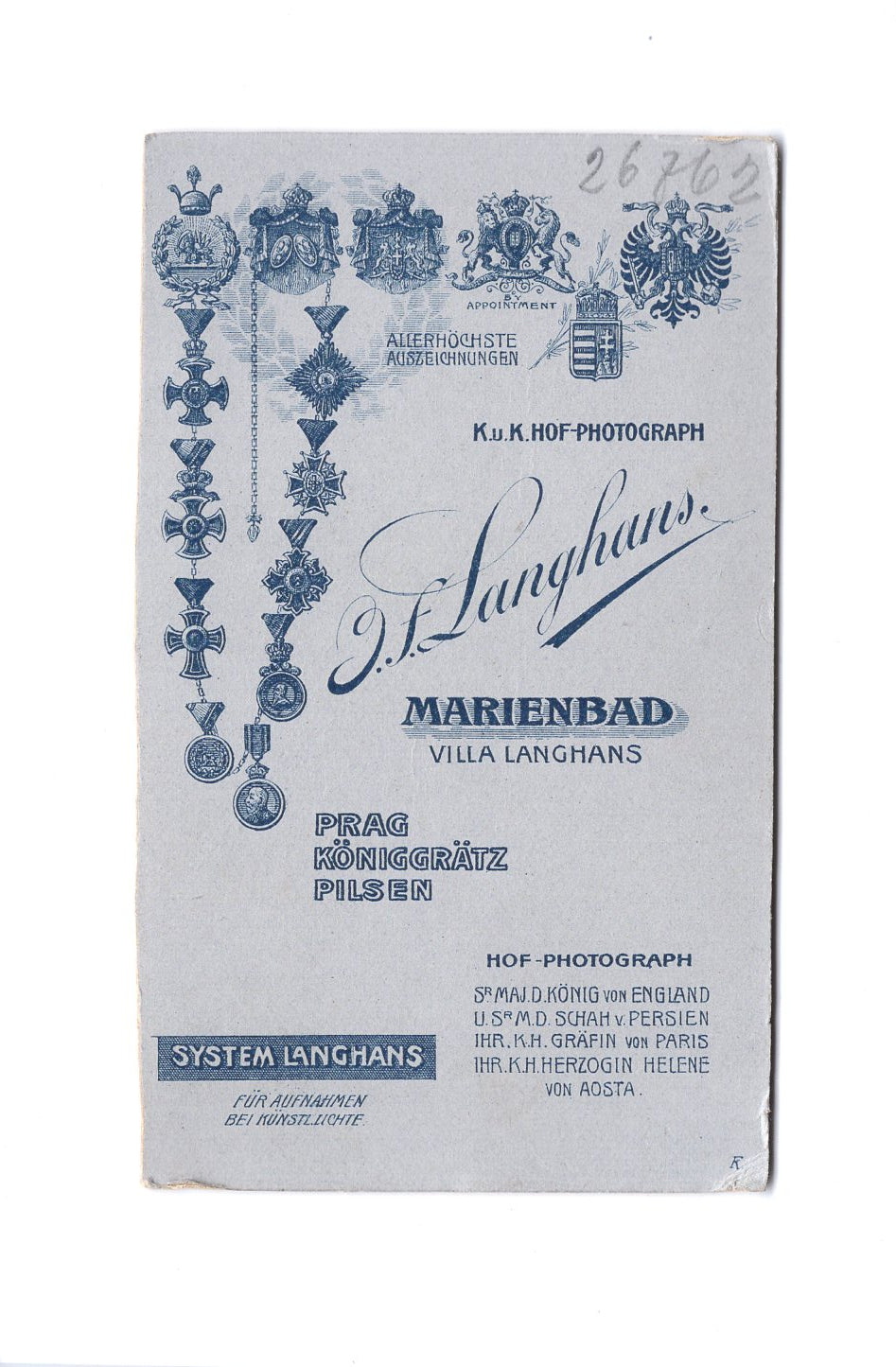 Fotografie Damenportrait - Marienbad 1908