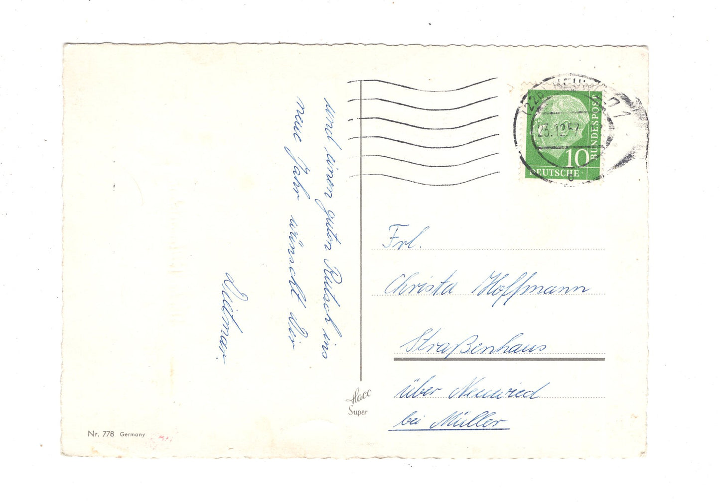 Ansichtskarte Feiertage / Frohe Weihnachten / K1-62