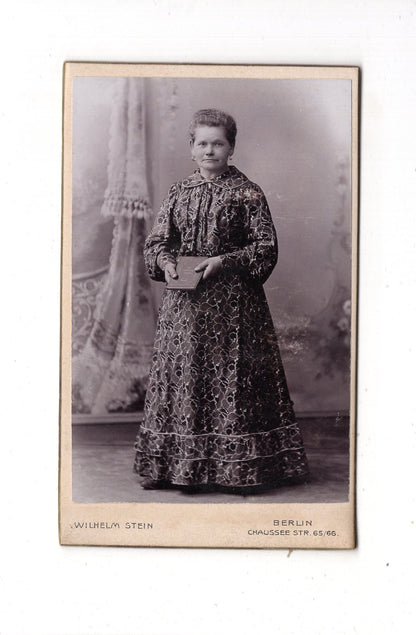 Fotografie Feine Dame - Berlin 1890er / CDV L1-26