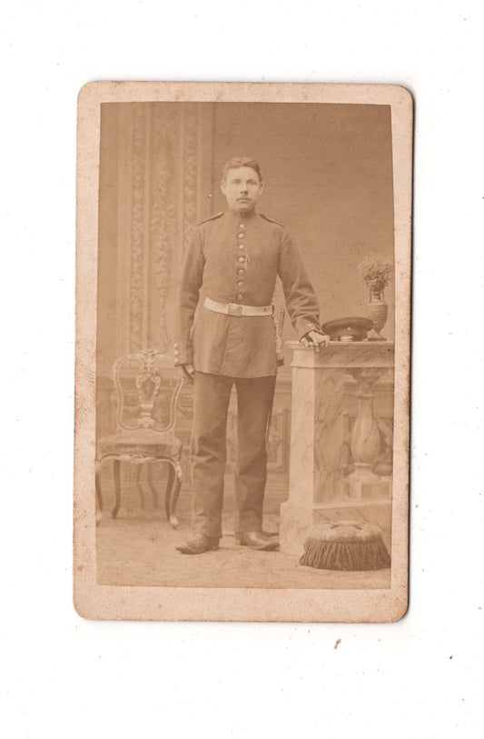 Fotografie Soldat - Torgau 1870er / CDV M1-08