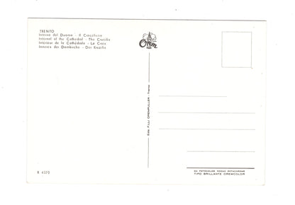 Ansichtskarte Trento / Interno del Duomo / Italien