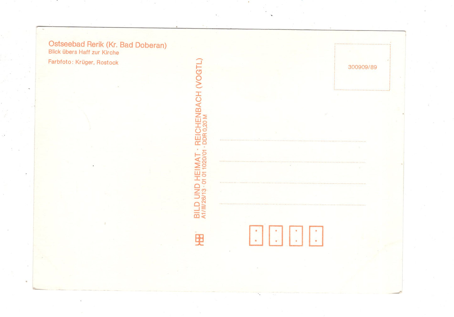 Ansichtskarte Ostseebad Rerik / Blick übers Haff zur Kirche / J1-67