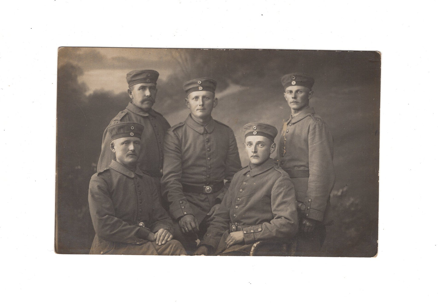 Ansichtskarte Gruppenbild Soldaten
