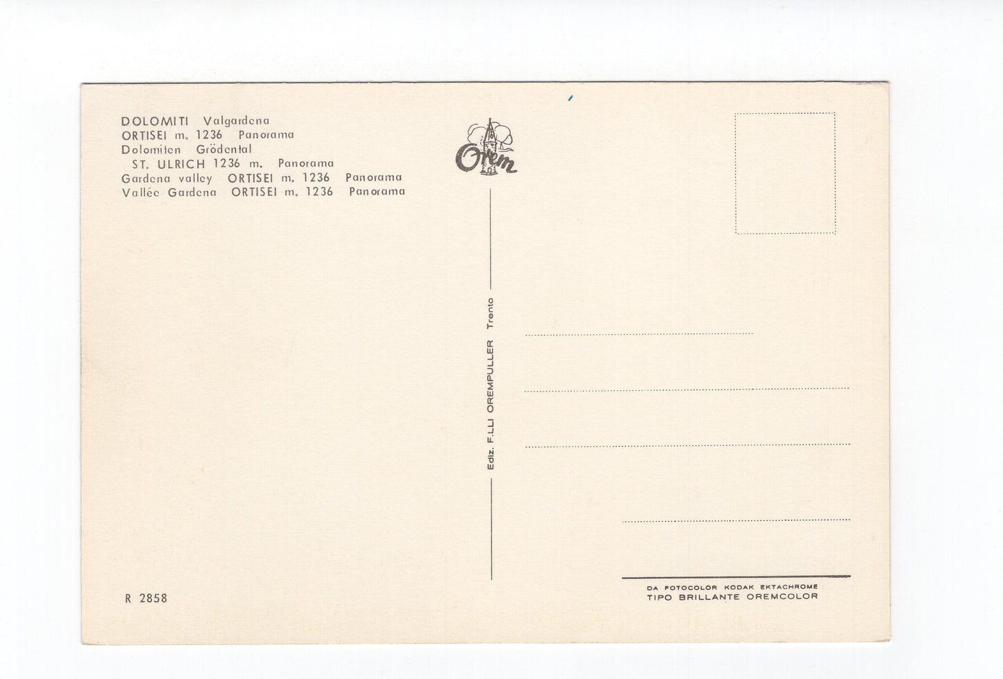 Ansichtskarte Dolomiten / Grödental / St. Ulrich / Südtirol / Italien
