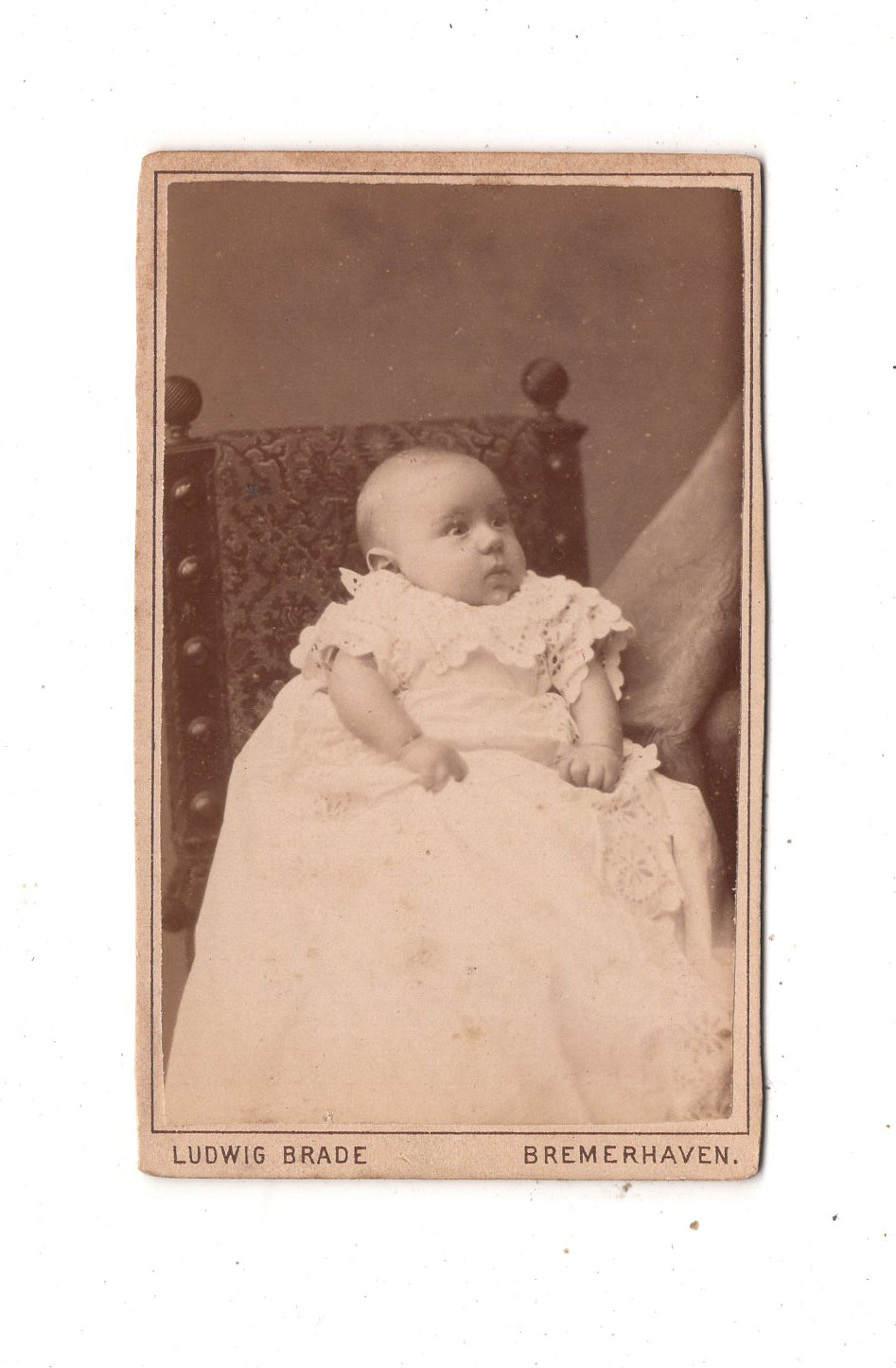 Fotografie Schönes Kinderbild / Baby - Bremerhaven 1870er
