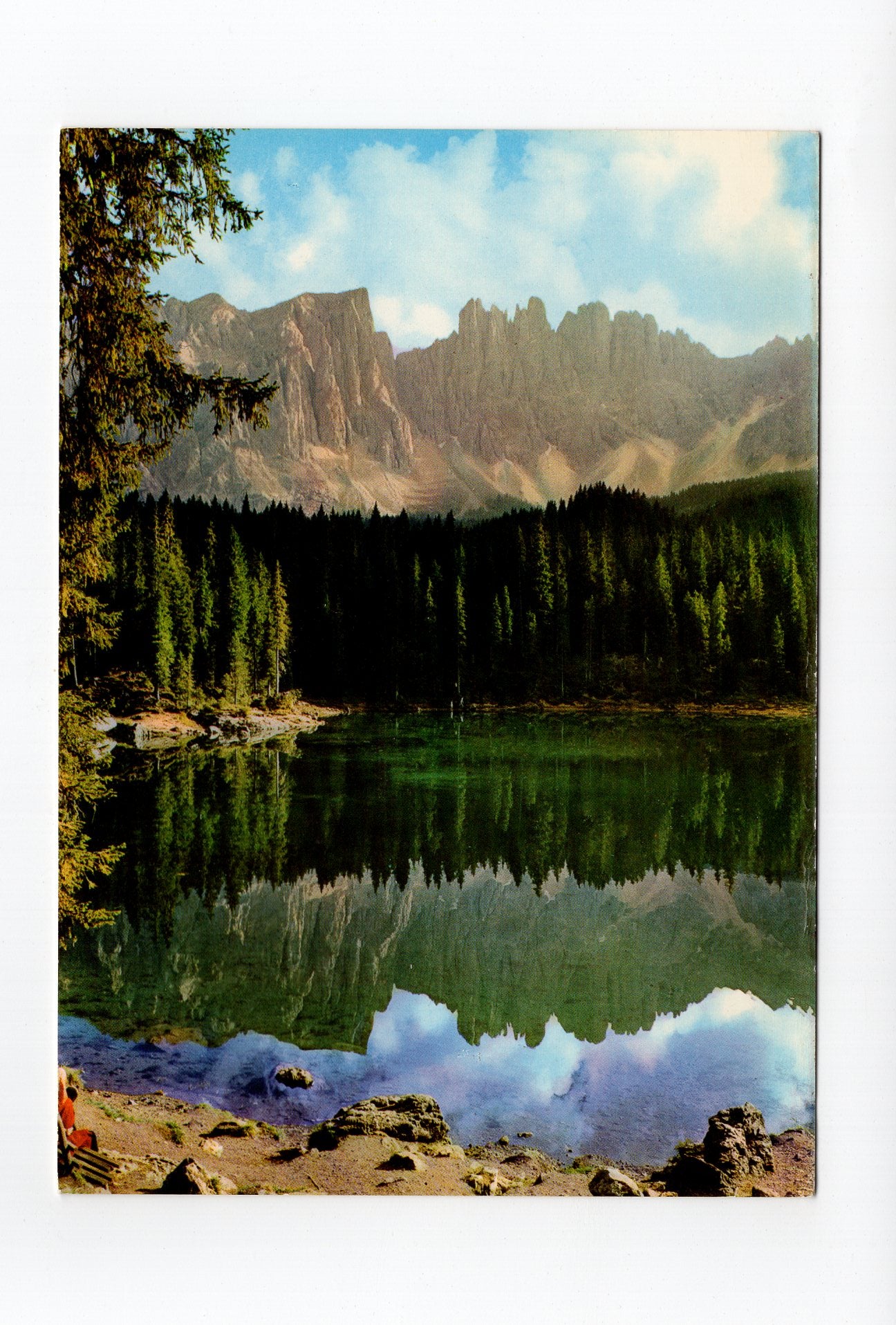 Ansichtskarte Dolomiten / Karersee mit Latemar / Südtirol / Italien