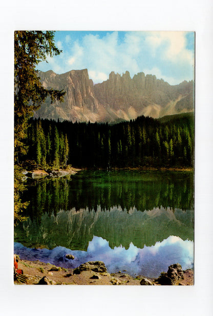 Ansichtskarte Dolomiten / Karersee mit Latemar / Südtirol / Italien