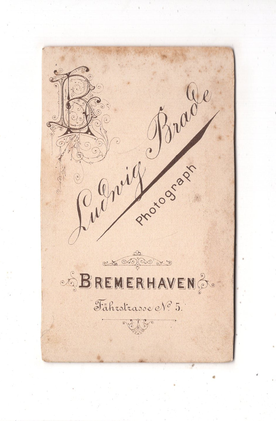 Fotografie Schönes Kinderbild / Baby - Bremerhaven 1870er