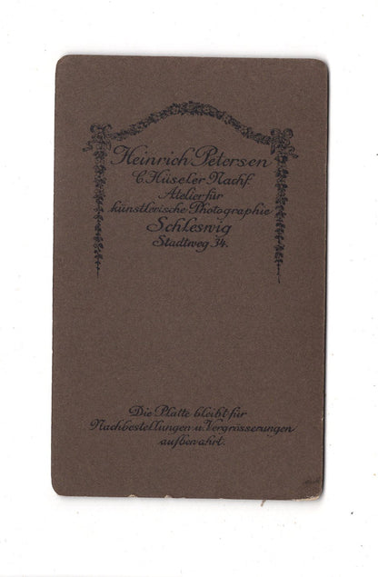 Fotografie Soldat - Schleswig um 1910 / CDV M1-08