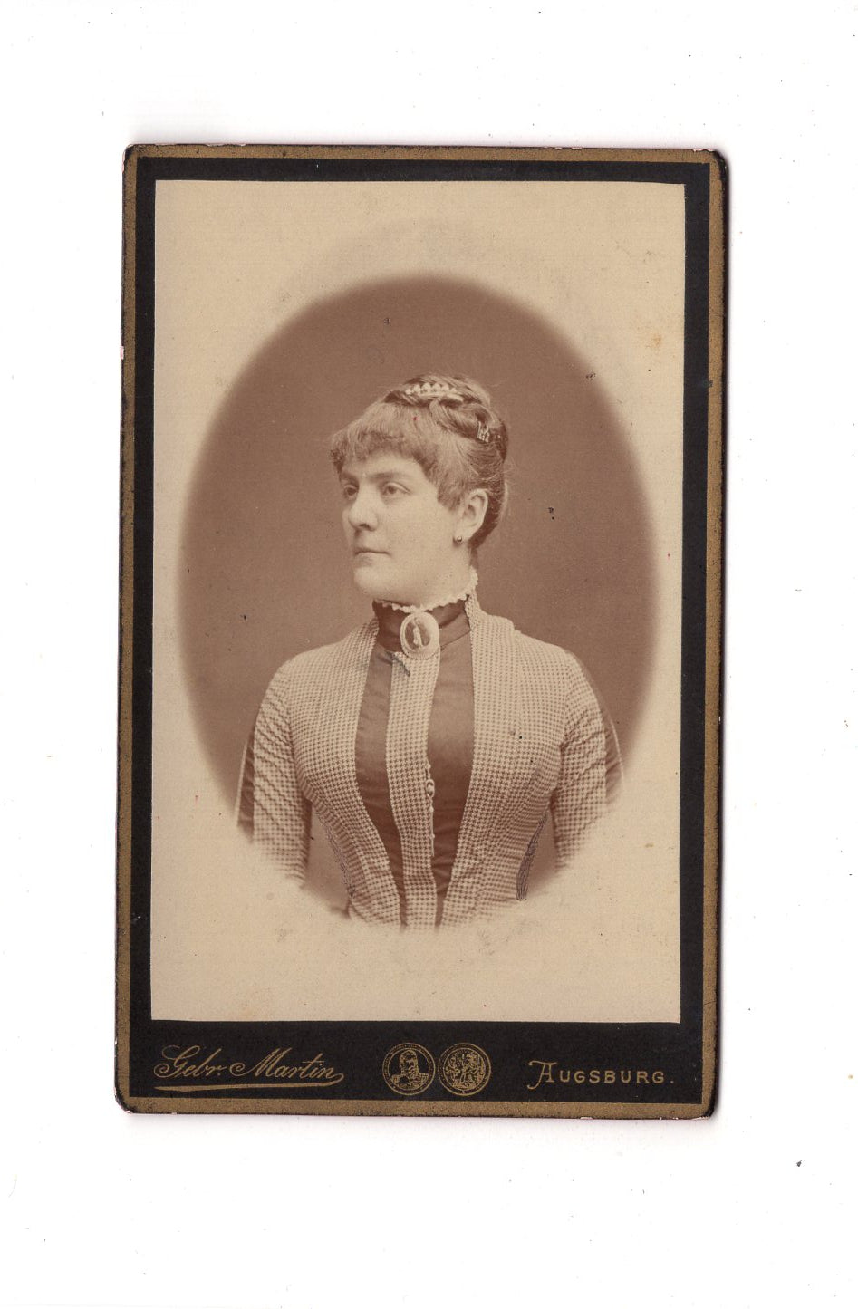 Fotografie Damenportrait - Augsburg 1880er / CDV C1-05