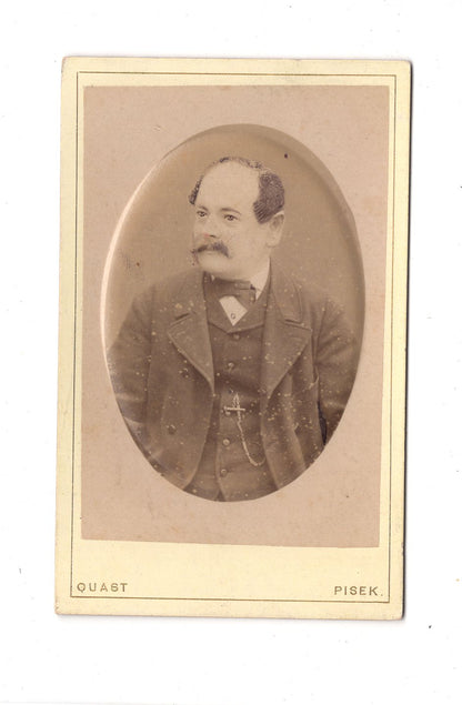 Fotografie Herrenportrait - Pisek 1880er / CDV C1-23