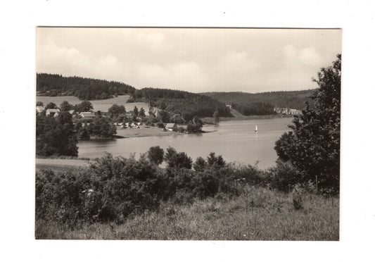 Ansichtskarte Blick nach Altensalz an der Pöhler Talsperre