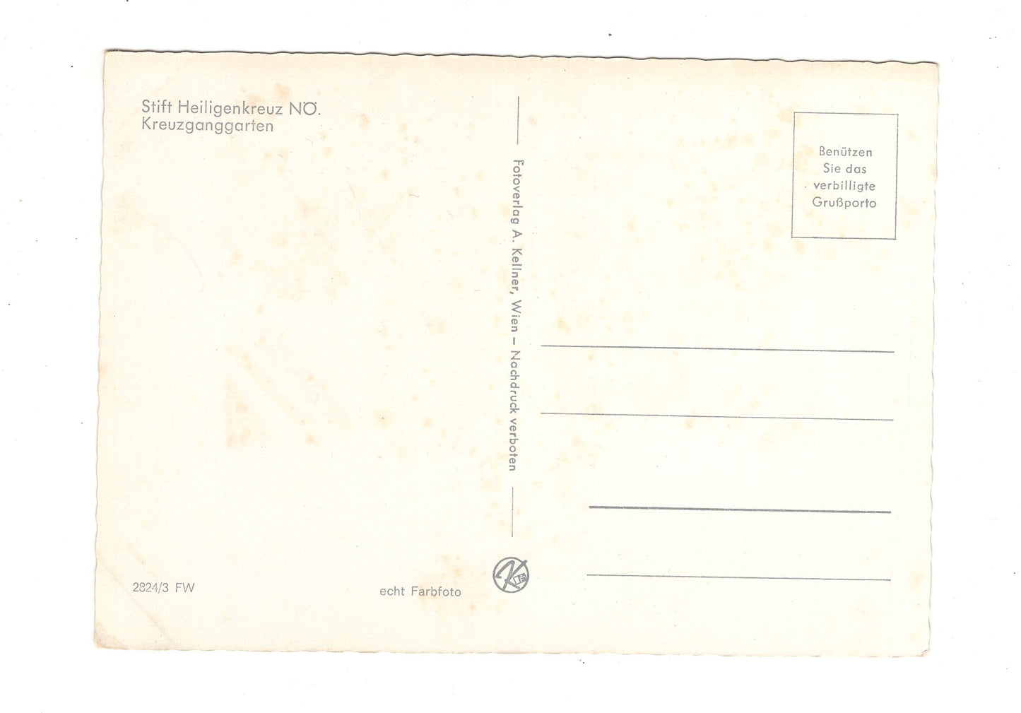 Ansichtskarte Stift Heiligenkreuz / Niederösterreich / Österreich