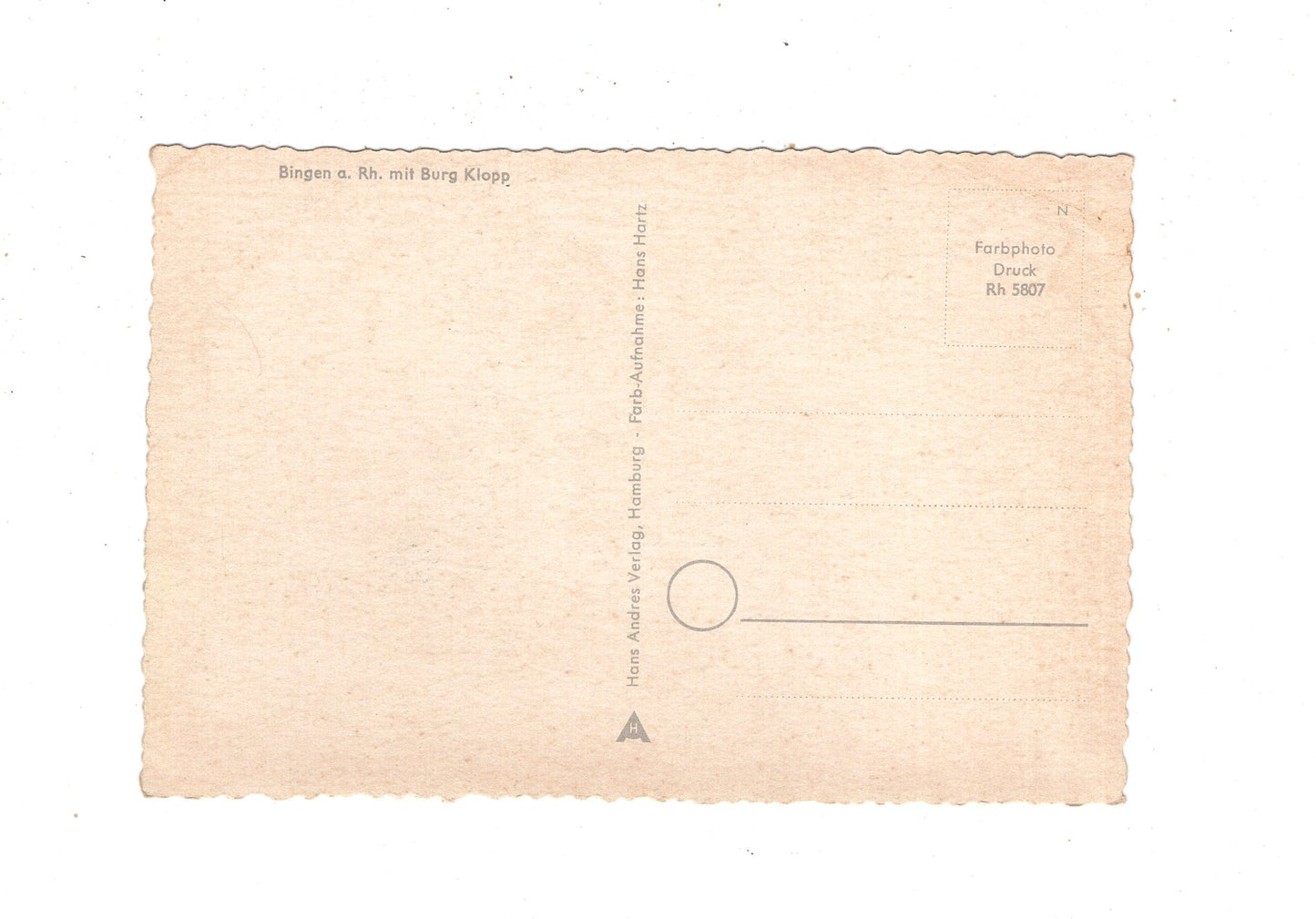 Ansichtskarte Bingen am Rhein mit Burg Klopp / M1-65
