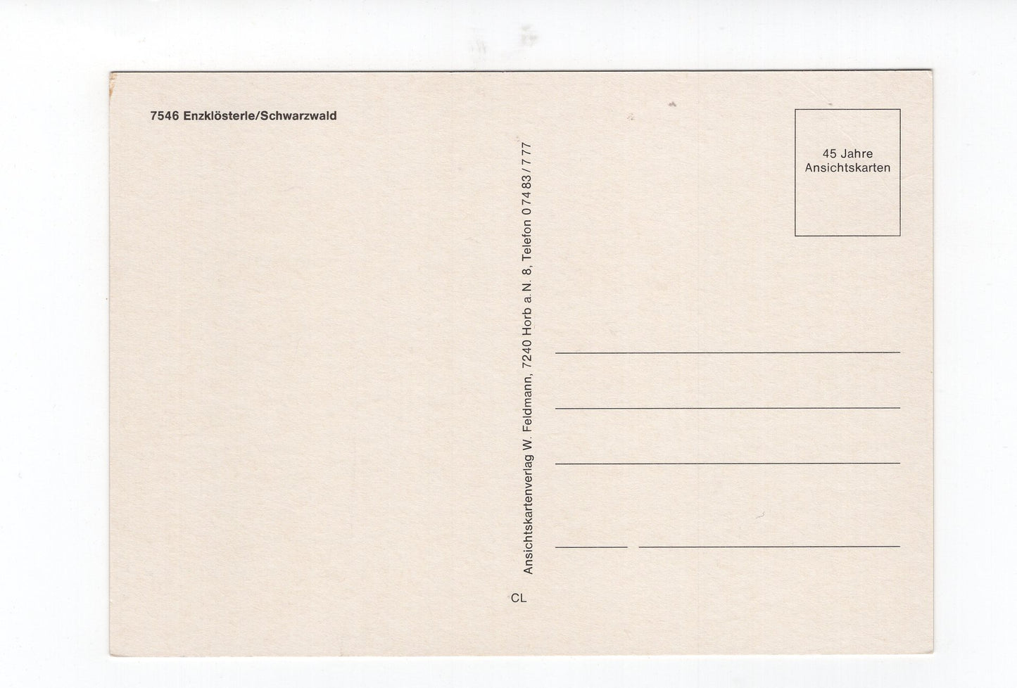 Ansichtskarte Enzklösterle / Schwarzwald