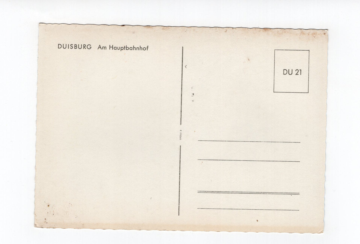 Ansichtskarte Duisburg / Am Hauptbahnhof