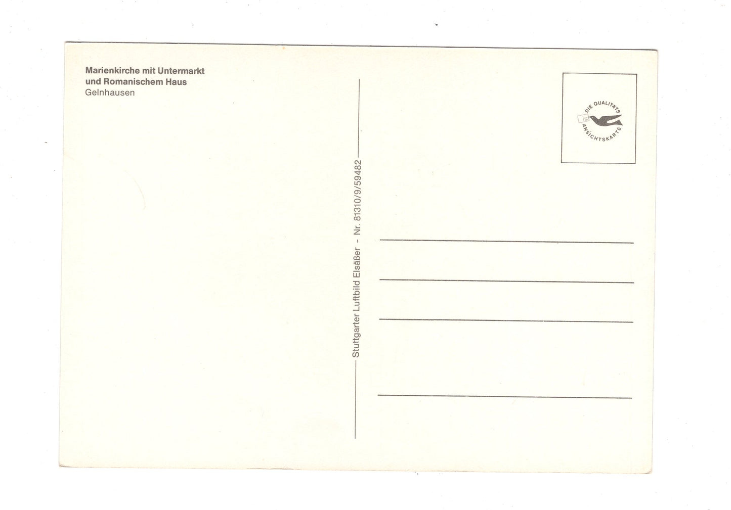 Ansichtskarte Gelnhausen / Marienkirche mit Untermarkt / I1-53