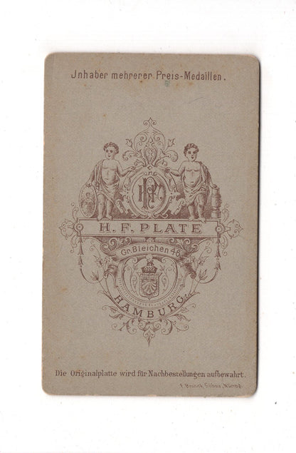 Fotografie Feine Dame - Hamburg um 1880 / CDV L1-26