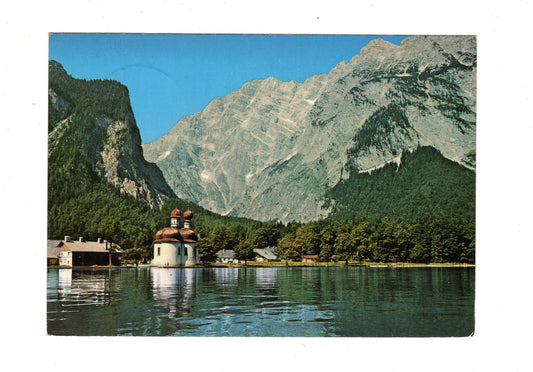 Ansichtskarte St. Bartholomä mit Watzmann-Ostwand / G1-60