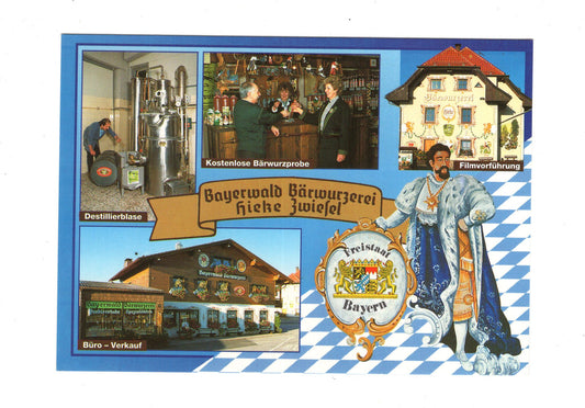 Ansichtskarte Bayerwald Bärwurzerei Hieke / Zwiesel