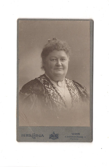 Fotografie Damenportrait - Wien 1909 / CDV C1-05